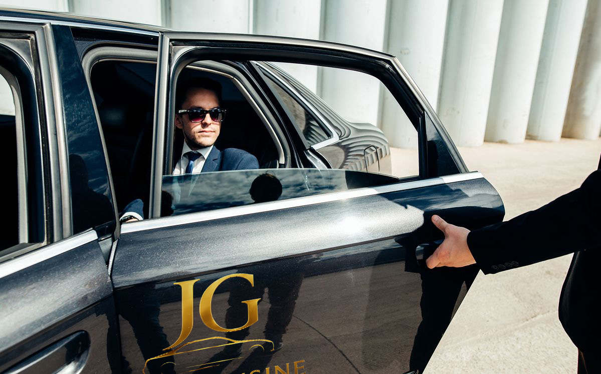 Driver and passenger in car