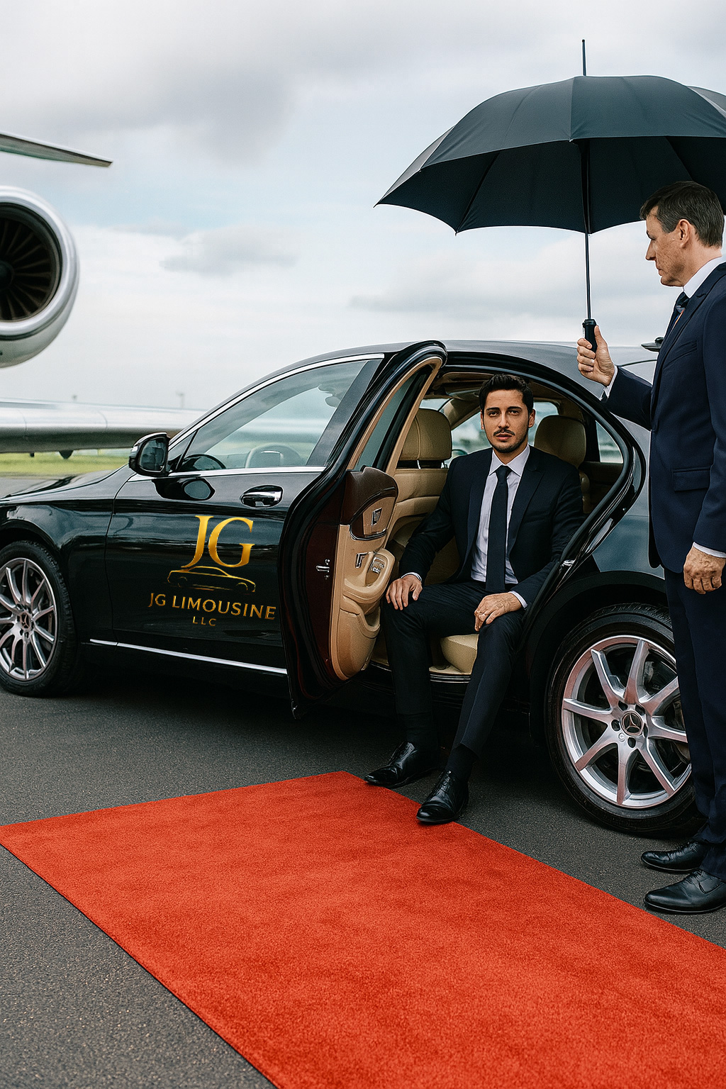 Green taxi with bridge background